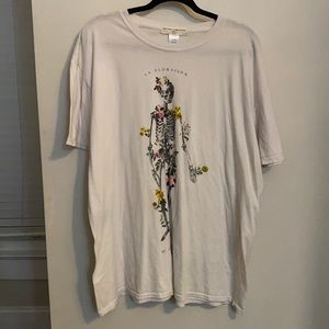 Urban outfitters skeleton shirt dress oversized tee